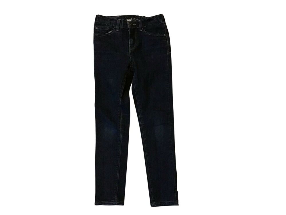 Levi Strauss Girls Size 6X Denim Leggings with Butterfly Design Back Pockets